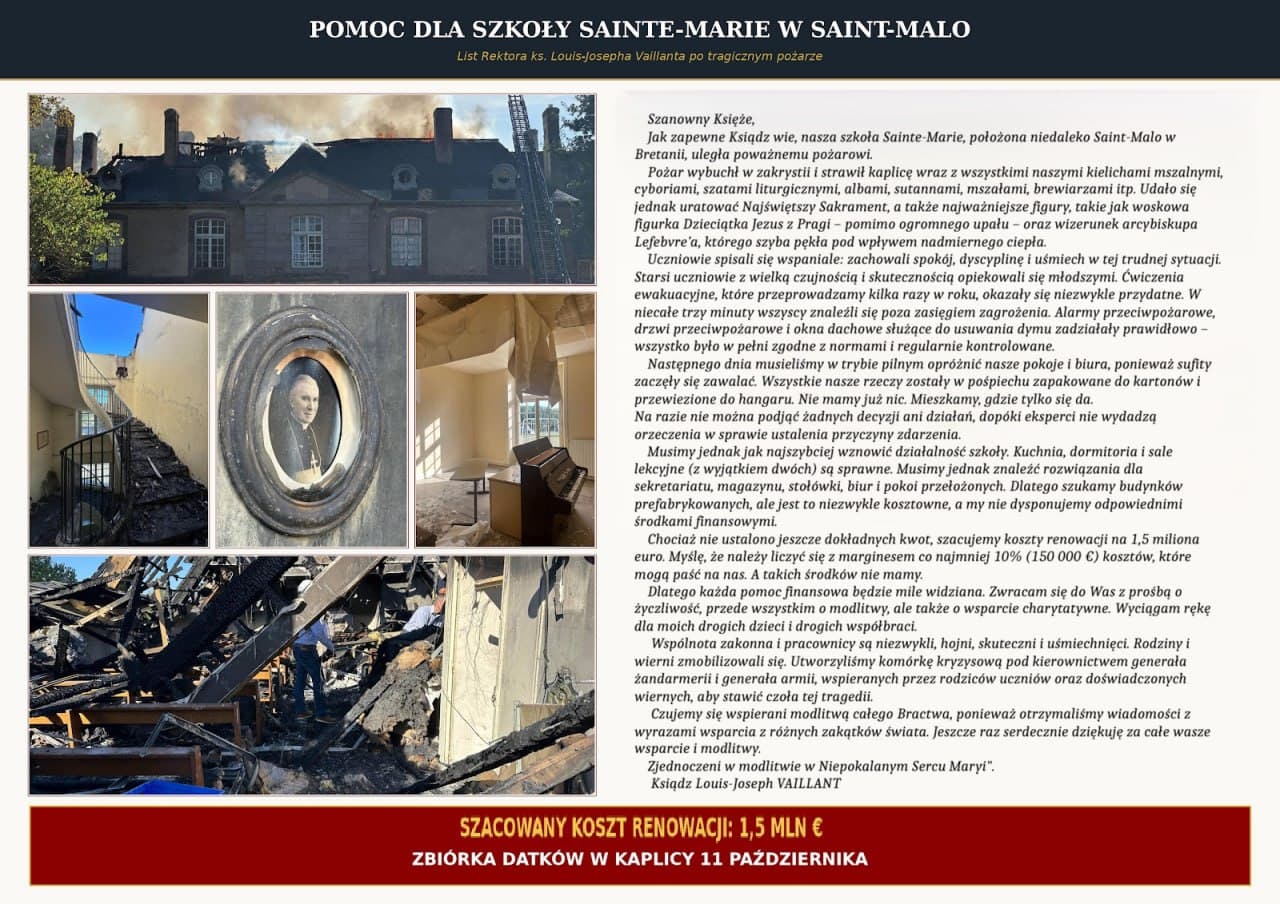 Pożar w szkole Bractwa